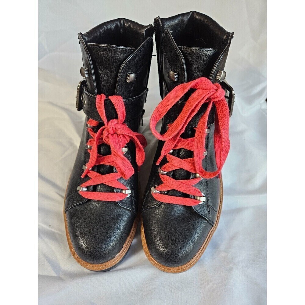 Indigo Rd. Womens Ibis2 Black‎ Combat & Lace-up Boots 8 Medium - Picture 2 of 5